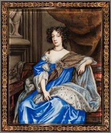 Portrait of Mary of Modena, c.1673. Creator: Nicholas Dixon, Attributed to English, c. 1645¨after 1708.