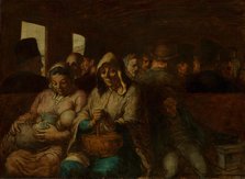 The Third-Class Carriage, ca. 1862-64. Creator: Honore Daumier.
