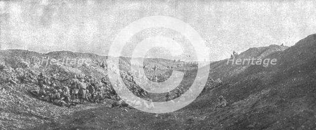 'Notre attaque du 24 octobre 1916; Le 25 au matin, un bataillon de reserve est en positiond'attente  Creator: Unknown.