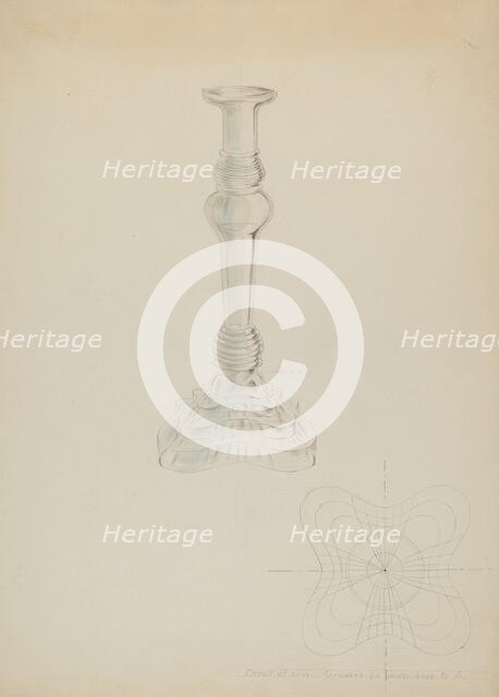 Candlestick, c. 1936. Creator: Hebilly West.