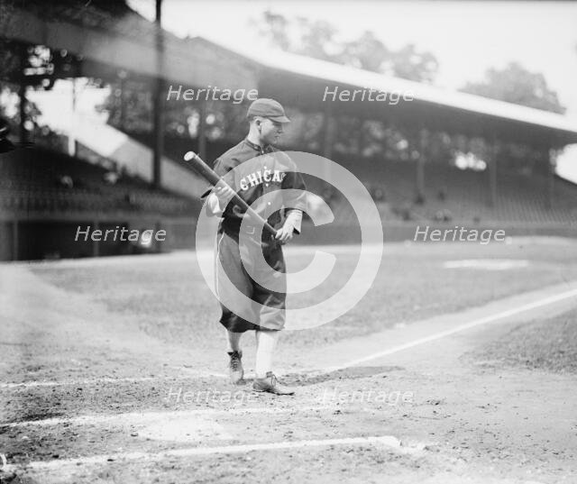 Ray Schalk, Chicago Al (Baseball), 1913. Creator: Harris & Ewing.
