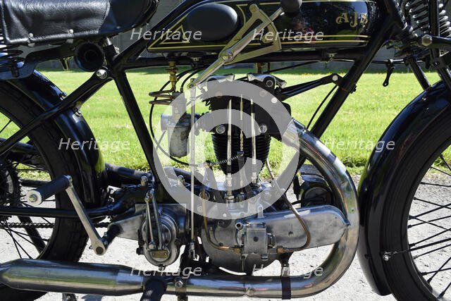 1927 AJS Big Port motorcycle. Creator: Unknown.