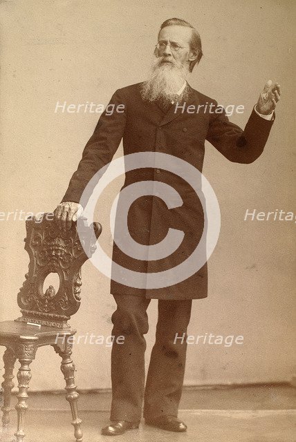 Apollon Maykow, Russian poet, late 19th century. Artist: Andrei Deniere