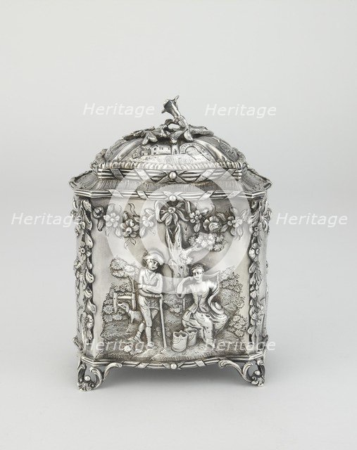 Tea canister, 1768-1769. Artist: John Moliere.