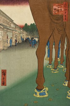 English: Naito Shijuku, Yotsuya, 1857. Creator: Ando Hiroshige.