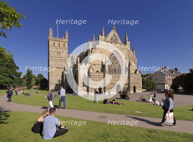 Exeter Cathedral, Devon, c2010-c2018. Creator: James O Davies.