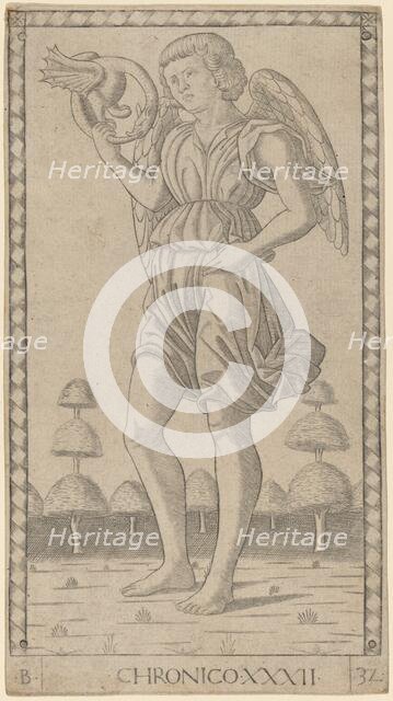 Chronico (Genius of Time), c. 1465. Creator: Master of the E-Series Tarocchi.