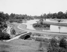 Lake and Boulevard, Rockefeller Park, Cleveland, O[hio], between 1900 and 1920. Creator: Unknown.