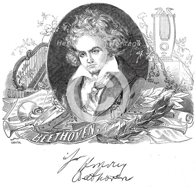 Beethoven, 1845. Creator: Smyth.