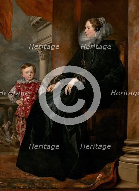 A Genoese Noblewoman and Her Son, c. 1626. Creator: Anthony van Dyck.