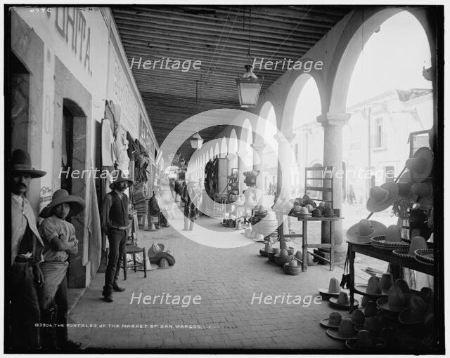 Portales of the market of San Marcos, between 1880 and 1897. Creator: William H. Jackson.
