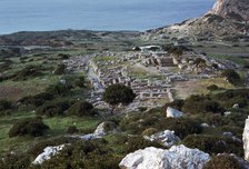 Site of the Minoan town of Gournia. Artist: Unknown