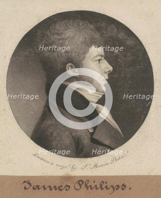 James Philips, 1802. Creator: Charles Balthazar Julien Févret de Saint-Mémin.