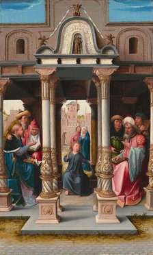 Christ among the Doctors [obverse], c. 1513. Creator: Bernaert van Orley.