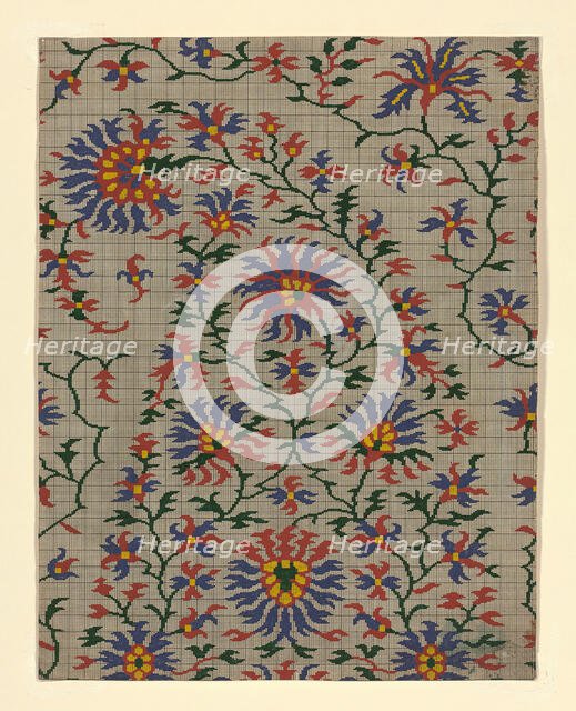 Mise-en-carte (Point-paper), France, 1760/90. Creator: Unknown.