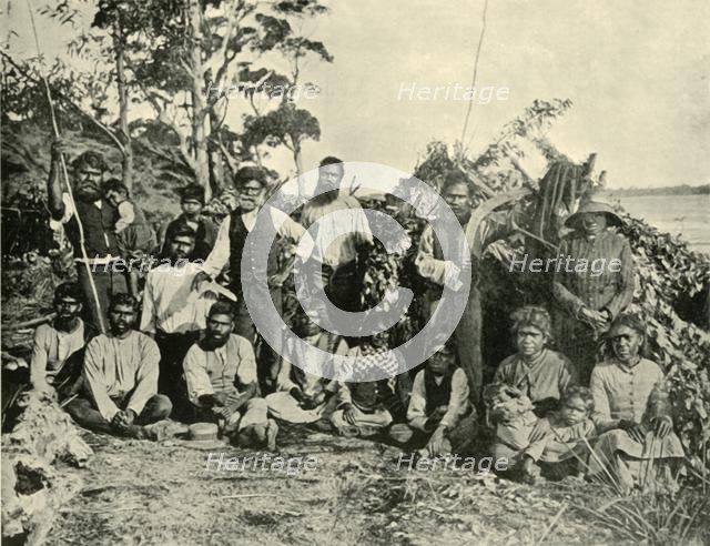 'Group of Aboriginal People, Lake Tyers, Victoria, Australia', 1901. Creator: Unknown.