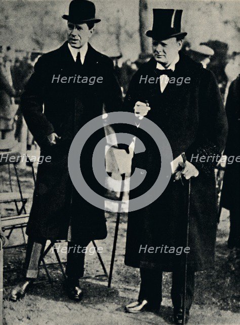 'In Hyde Park With The Crown Prince of Sweden', 1917, (1945). Creator: Unknown.