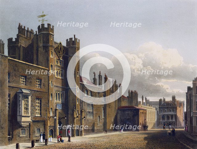 St James's Palace, London, 1819. Artist: Richard Reeve