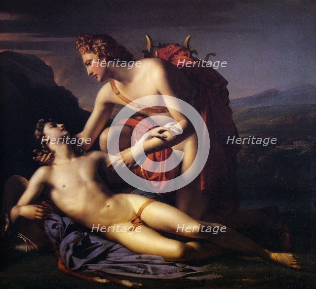 Apollo and Cyparissus, 1820. Artist: Dubufe, Claude Marie Paul (1790-1864)