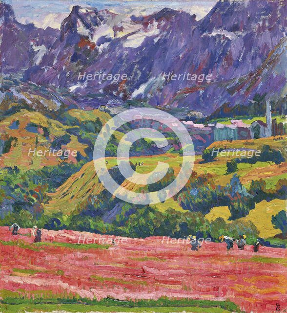 Spring in Bergell, 1912. Creator: Giacometti, Giovanni (1868-1933).