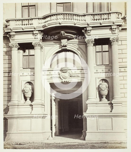 Albrechtsgasse No. 3, Portal am Wohnhause des Friedrich Ritter von Schey, 1860s. Creator: Unknown.