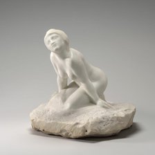 Figure of a Woman "The Sphinx", model early 1880s, carved 1909. Creator: Auguste Rodin.