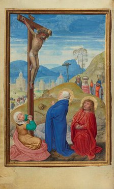 The Crucifixion; Prayer Book of Cardinal Albrecht of Brandenburg, about 1525-1530. Creator: Simon Bening.