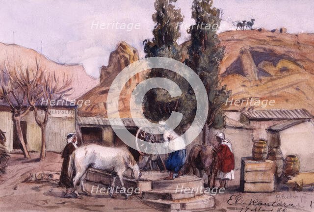 El Kantara March 17, 1886", Algeria, 1886.  Creator: Fritz von Dardel.