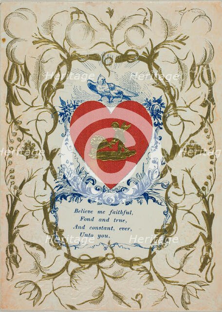 Believe Me Faithful (valentine), n.d. Creator: Unknown.