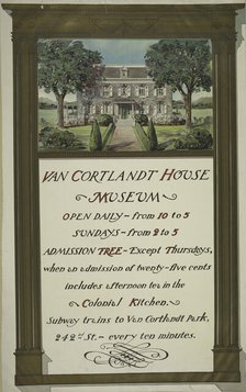 Van Cortland house museum, c1887 - 1922. Creator: Unknown.