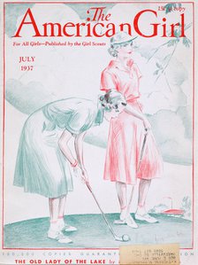 Cover of The American Girl magazine, July 1937. Artist: Unknown