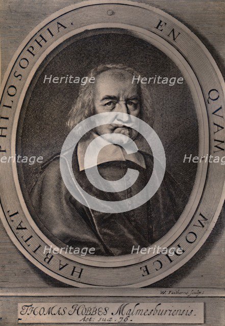 Thomas Hobbes, English philosopher, c1668 (1894). Artist: William Faithorne.