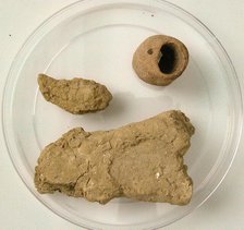 Mud Fragments, Coptic, 4th-7th century. Creator: Unknown.