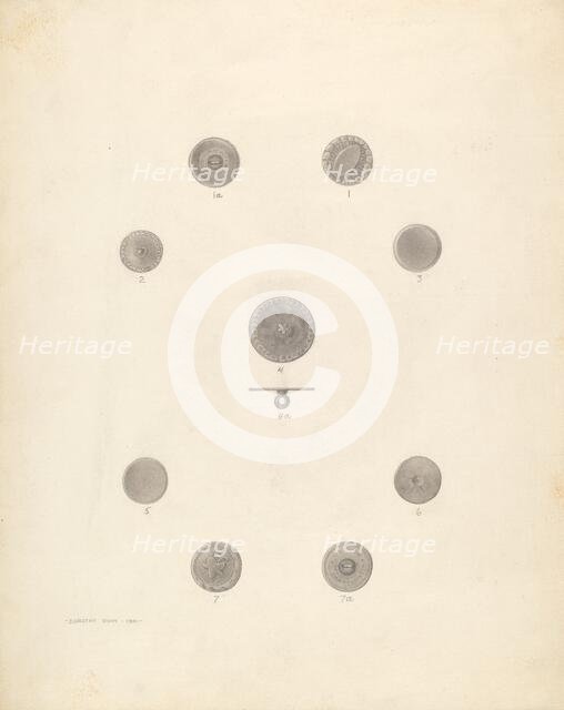 Buttons, 1941. Creator: Dorothy Dwin.
