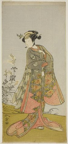 The Actor Segawa Yujiro I in an Unidentified Role, Japan, c. 1773. Creator: Shunsho.