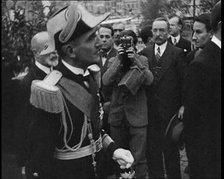 Alexander I, His Majesty the King of Yugoslavia Walking Through a Crowd, 1934. Creator: British Pathe Ltd.