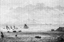 Wreck of the mail-packet Caledonia at St. Helier's, 1881. Creator: Unknown.