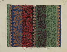 Printed Textile, c. 1938. Creator: Lucille Lacoursiere.