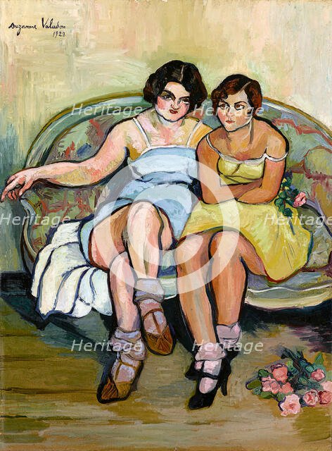 Les Deux Sœurs (The Two Sisters), 1928. Creator: Valadon, Suzanne (1865-1938).