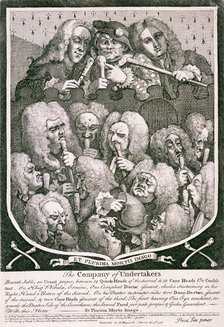 'The Company of Undertakers', 1736. Artist: William Hogarth