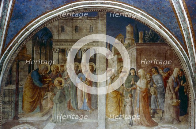 'St Peter ordaining St Stephen Deacon', mid 15th century. Artist: Fra Angelico