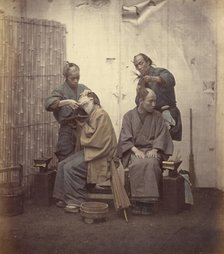 Barbers, 1868. Creator: Felice Beato.