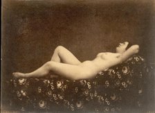 [Female Nude, Reclining, in Profile], ca. 1853. Creator: Julien Vallou de Villeneuve.