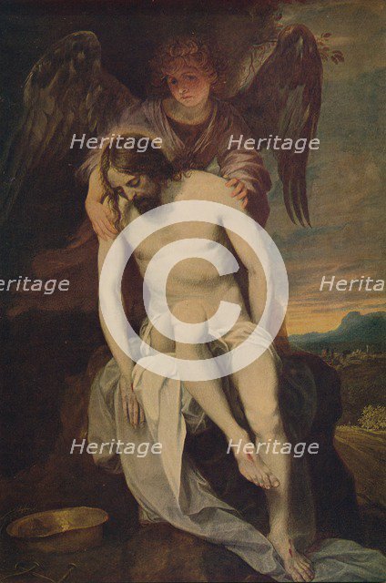 'Cristo Llorado Por Un Angel', (Dead Christ she Supported by an Angel)', 1646-1652, (c1934). Artist: Alonso Cano.
