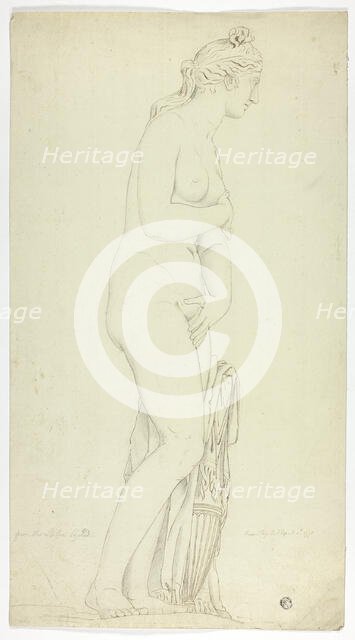 Antique Statue of Standing Venus, 1775. Creator: John Downman.