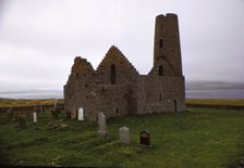 Church of St. Magnus, 12th century, Isle of Egilsay, Orkney, Scotland, 20th century. Artist: CM Dixon.