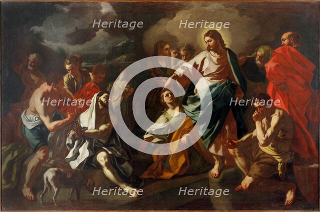 The Raising of Lazarus, c. 1725. Creator: De Mura, Francesco (1696-1782).