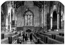 The Great Schools of England, the Chapel at Rugby School, 1862. Creator: Unknown.