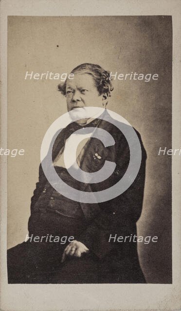 Portrait of the composer Auguste-Mathieu Panseron (1796-1859), ca 1855. Creator: Anonymous.