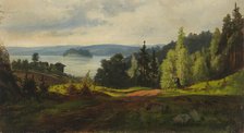 Vaara and lake view, 1870-1879. Creator: Johan Knutson.